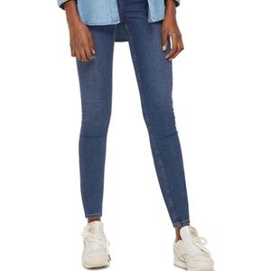 Topshop womens Jamie moto jeans